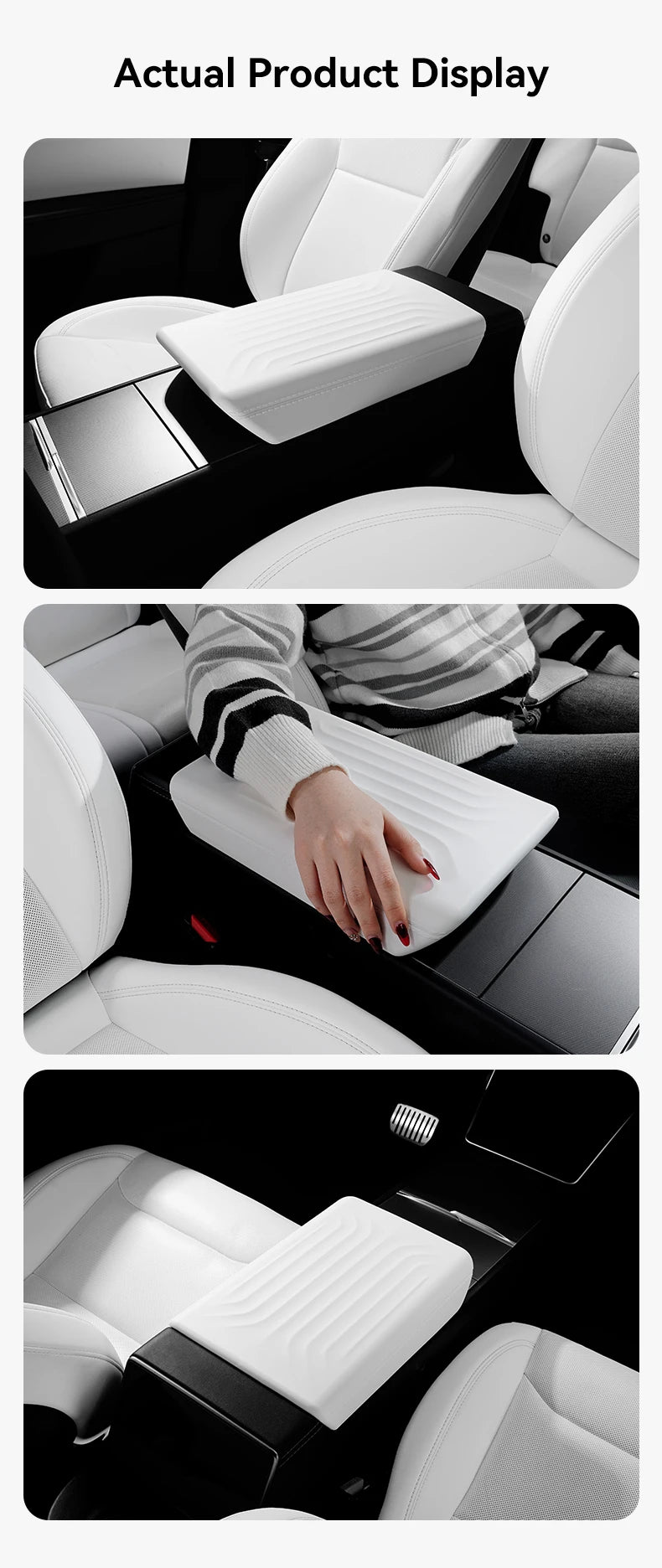 YZ For Tesla Model 3 Highland Y Juniper 2025-2026 Soft Center Console Armrest Pad Auto Central Armrest Box Cover Car Accessories Beauty World Shop