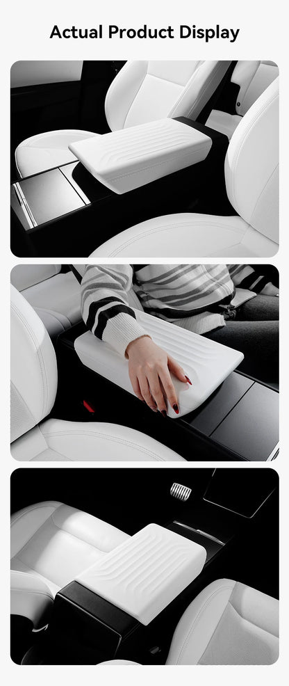 YZ For Tesla Model 3 Highland Y Juniper 2025-2026 Soft Center Console Armrest Pad Auto Central Armrest Box Cover Car Accessories Beauty World Shop