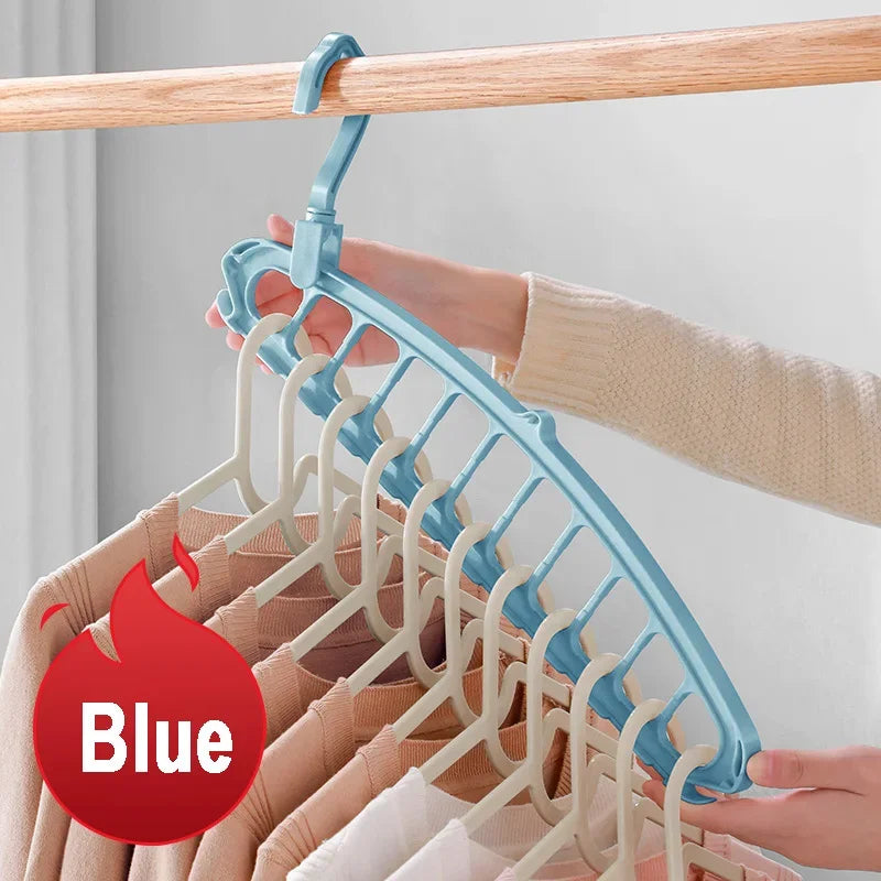 New Clothes Hanger Closet Organizer Space Saving Hanger Multi-port Clothing Rack Plastic Scarf Storage hangers for clothes Beauty World Shop