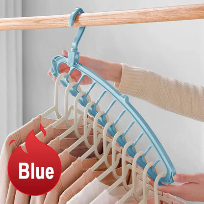 New Clothes Hanger Closet Organizer Space Saving Hanger Multi-port Clothing Rack Plastic Scarf Storage hangers for clothes Beauty World Shop