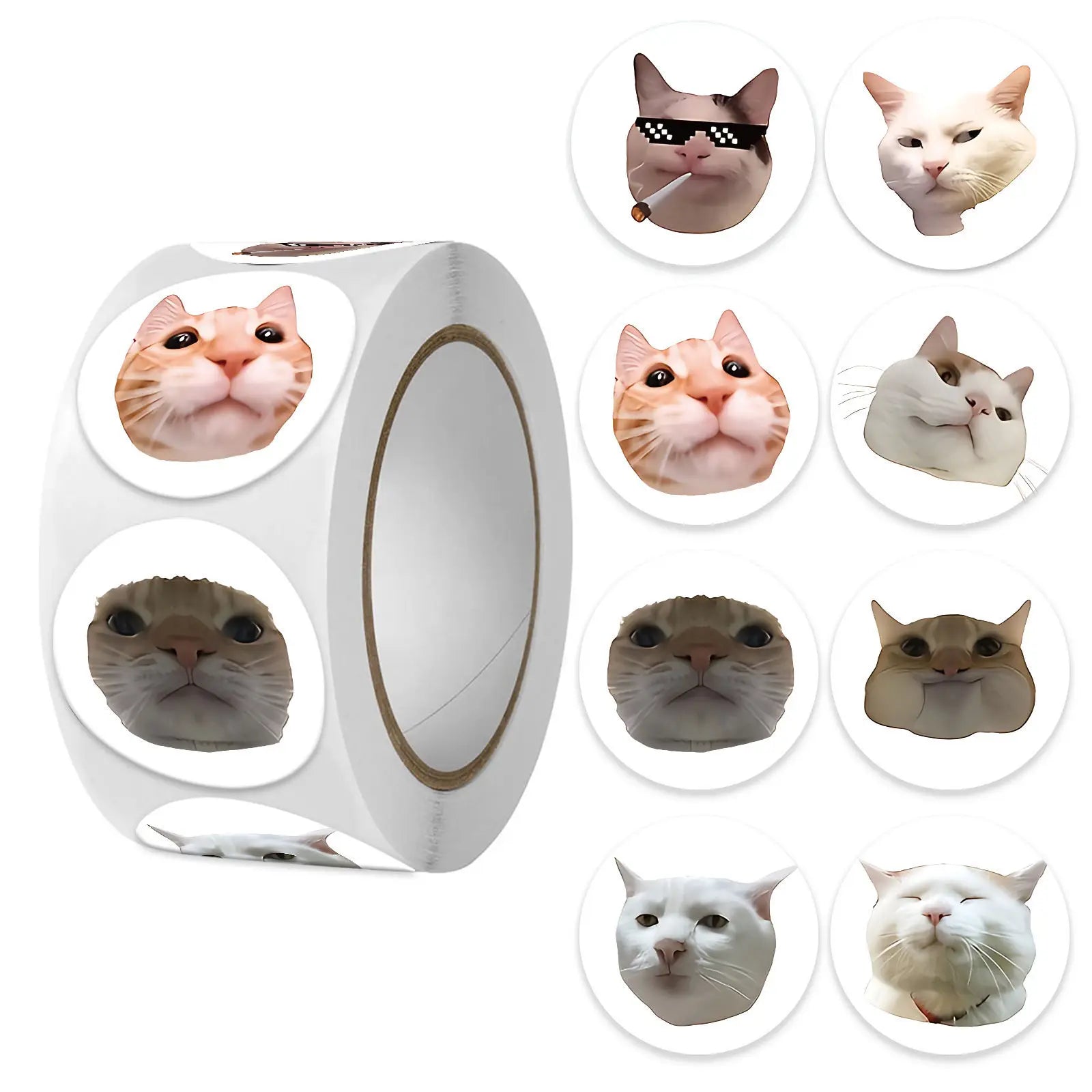 100pcs/500pcs Cartoon Meme Cat Stickers For School Reward Stickers Classroom Decor Encouragement Sticker For Student Teacher Beauty World Shop
