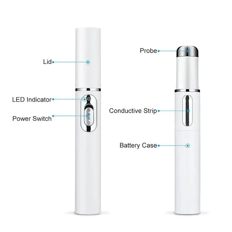 Blue Light Therapy Acne Laser Pen,LED Face Light Therapy For Scar Wrinkle Removal Treatment Device,Skin Care Beauty Appliances Beauty World Shop
