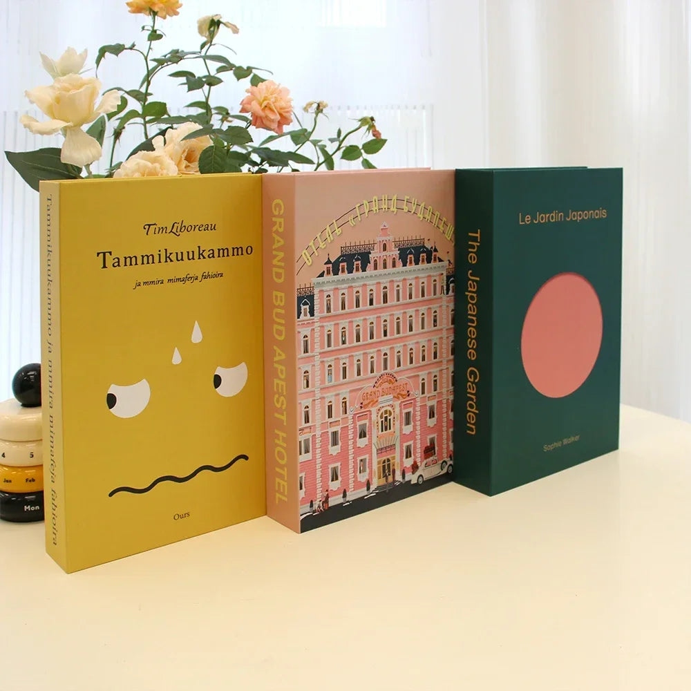3Pcs Foldable Fashion Fake Books Living Room Decoration Designer Books Coffee Table Ornaments Club Hotel Room Villa Prop Books Beauty World Shop