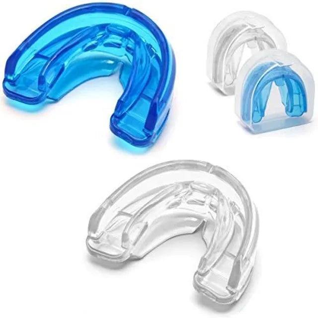 Comfortable Double Braces Athletic Mouthguard Superior No-Boil Design for Maximum Protection of Upper And Lower Teeth Beauty World Shop