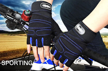 1Pair Gym Gloves for Men Women Fitness Weight Lifting Wristband Gloves Training Sports Exercise Cycling Glove Shockproof Beauty World Shop