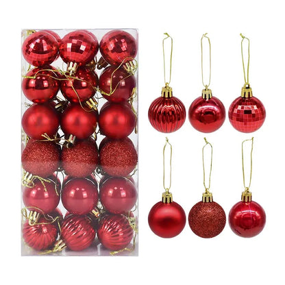 1box Christmas Balls Christmas Tree Ornaments Ball Xmas Hanging Tree Pendants Home Party Decor 2026 New Year Gift Noel Navidad Beauty World Shop