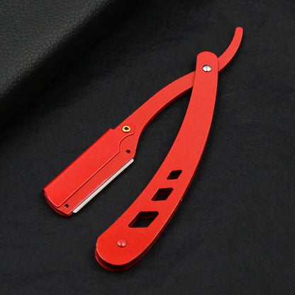 Men Shaving Barber Tools Hair Razor and Blades Antique Black Folding Shaving Knife Unisex Hair Removal (Without Blade) Beauty World Shop