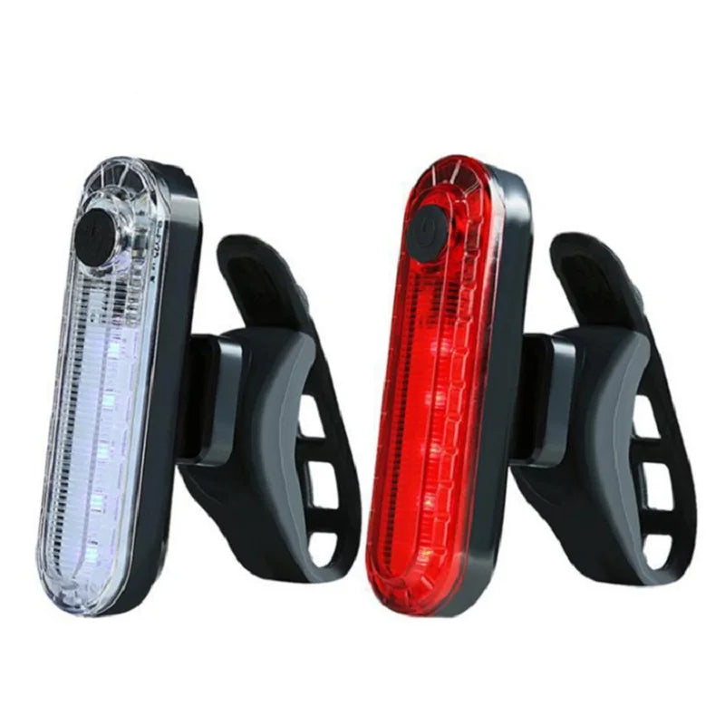 Bicycle Rear Lights USB Rechargeable Bike Tail Light Cycling Taillights Flashing 4 Modes for Night Riding Bike Light Back Lamp Beauty World Shop