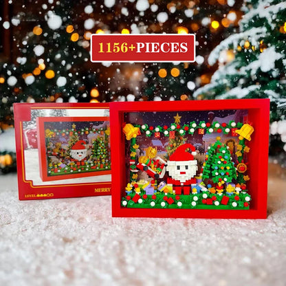 Christmas Building Block Santa Claus Snowman Elk Tree Micro Brick Puzzle Assembly Model Home Decoration Xmas Party Gift Kid Toy Beauty World Shop