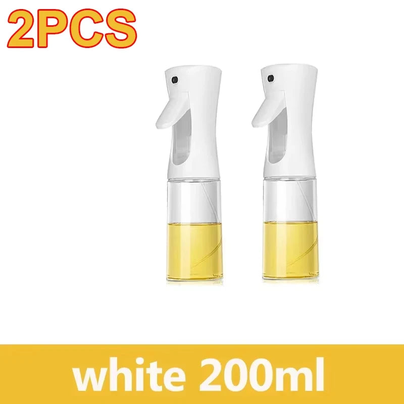 200/300/500ml Oil Spray Bottle BBQ Cooking Olive Oil Sprayer Plastic Baking Oil Spray Empty Bottle Vinegar Bottle Or  Oil brush Beauty World Shop
