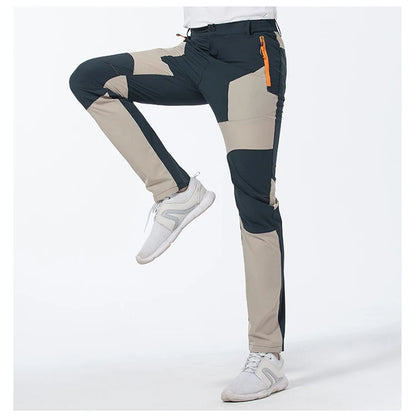 TRVLWEGO Men Summer Hiking Pants Wear-resistant Water Splash Prevention Quick Dry UV Proof Elastic Thin Camping Trousers Beauty World Shop