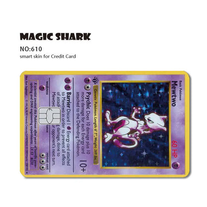 2025 New Pokemons Charizard Blastoise Bulbasaur Eevee Metwo Sticker Film Skin Cover for Credit Debit Card Beauty World Shop