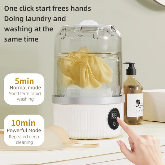 Mini Household Electric Washing Cup Underwear Socks Small Wireless Charging Washing Machine Pet clothes washing machine Beauty World Shop