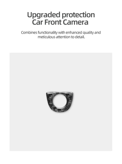 For Tesla Model Y Juniper 2025- Carbon Fiber Car Styling Head Front Camera Protector Stickers Trim Auto Decoration Accessories Beauty World Shop