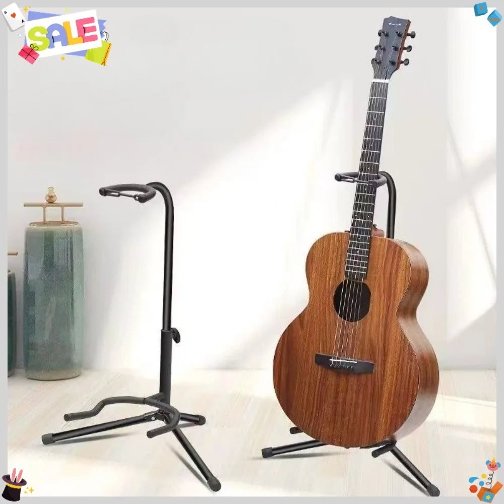 Folding Adjustable Instrument Stand Guitar Rack Instrument Display Stand Bass, Acoustic, Classical, and Electric Guitar Support Beauty World Shop