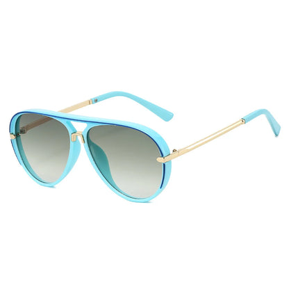 Trendy Oversized Pilot Sunglasses Women Men Vintage Retro Classic Designer Sun Glasses UV400 Protection Fashion Ladies Shades Beauty World Shop