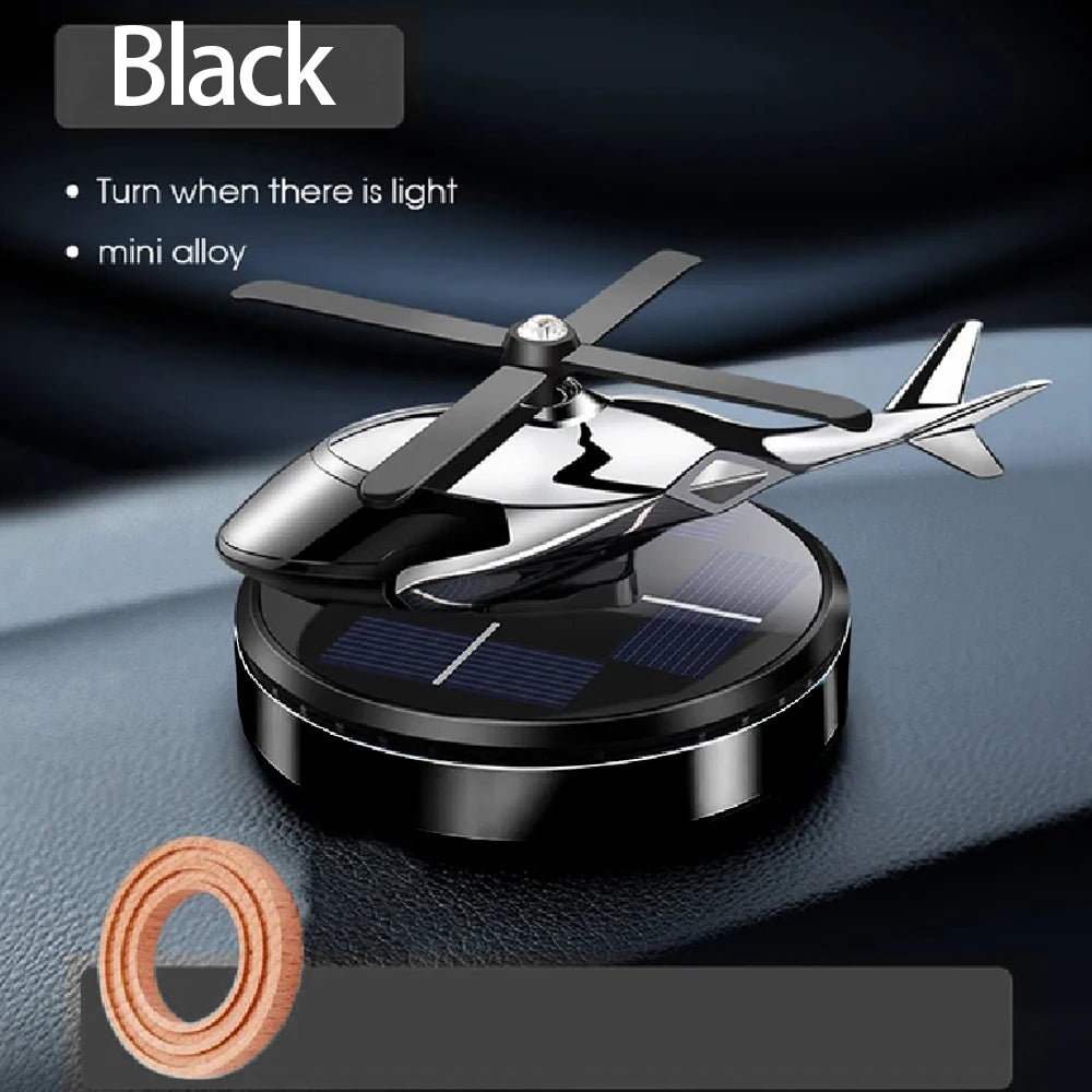 Helicopter Styling Solar Car air freshenerDecorative Aromatherapy Car interior accessories Propeller rotary perfume diffuser Beauty World Shop