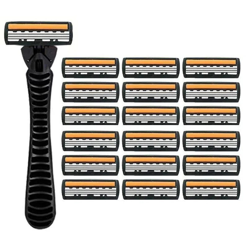 Shaver Brand New Design Men Razor Shaving two Layer Shaver Reusable Razor Imported Blade Multi Tool Head Change Beauty World Shop