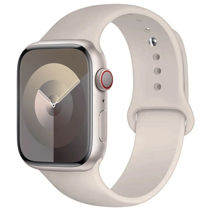Silicone Band For Apple Watch strap 44mm 45mm 40mm 41mm 42-38mm 45 mm sport bracelet iwatch series 8 7 6 5 4 3 SE 9 Ultra 2 49mm Beauty World Shop