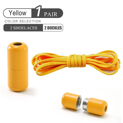 Elastic No Tie Shoelaces Semicircle Shoe Laces For Kids and Adult Sneakers Shoelace Quick Lazy Metal Lock Laces Shoe Strings Beauty World Shop