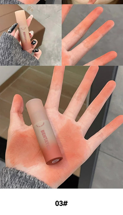 BENTAYGA Autumn Velvet Lip Mud — Matte Finish, Skin-Tone Enhancing Lip Tint, Versatile Nude Makeup, Budget-Friendly for Students Beauty Trend Shop