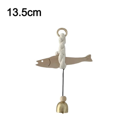 Wall Wooden Door Pendant Ultra-thin Tree Fish Ornament Lightweight Saves Space Wall-mounting Fish Hangable Pollack Charm Crafts Beauty World Shop