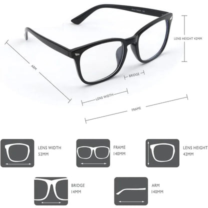New Trending Blue Light Blocking Men's Glasses Gaming PC Matte Black Anti Ray Eyeglasses Women Transparent Fashion Eyewear Beauty World Shop