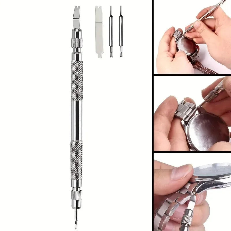 Metal Watch Prying Tool Back Cover Opener Strap Replacement Band Link Pins Remover Watchmaker Repair Kit Beauty Trend Shop