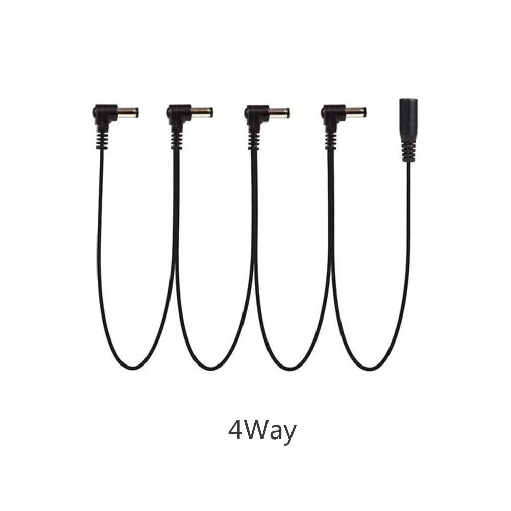 Daisy Chain Cable 1 to 2 3 5 6 8 10 Ways Guitar Effect Pedal Accessory 9V DC Adapter Plug Power Cord Beauty World Shop