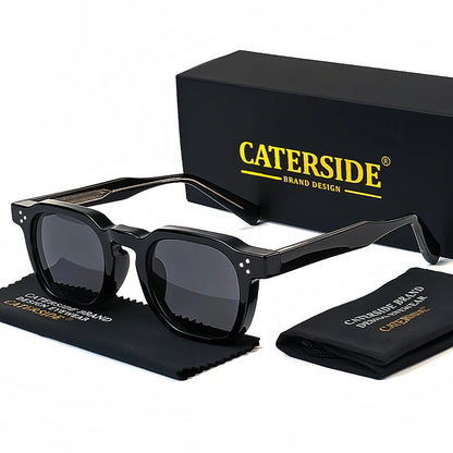 CATERSIDE Fashion Men Sunglasses Small Frame Square Personalized Design Sun Glasses Women Travel Party Business Festival Gift Beauty World Shop