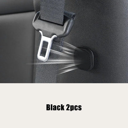 2Pcs Magnetic Car Seat Belt Holder Fixing Clip Pu Leather Seatbelt Limiter Stopper For Safety Belt Clip Prevent Falling Beauty World Shop