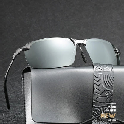Men Photochromic Polarized Sunglasses Driving Fishing Chameleon Glasses Change Color Sun Glasses Day Night Vision UV400 Eyewear Beauty World Shop