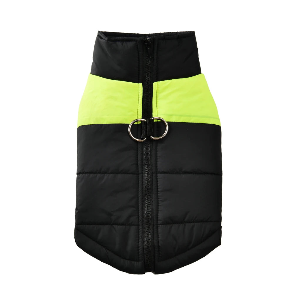 Pet Dog Jacket Warm Winter Clothes For Small Large Dogs Labrador Coat Windproof Waterproof Puppy Costume Vest With D-ring Pug Beauty World Shop