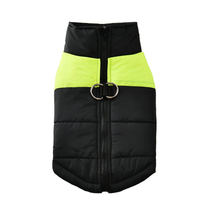 Pet Dog Jacket Warm Winter Clothes For Small Large Dogs Labrador Coat Windproof Waterproof Puppy Costume Vest With D-ring Pug Beauty World Shop