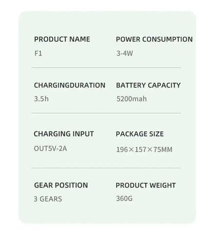 New 5200 mah multi-functional stroller Mini fan Portable USB charging small fan Mobile phone seat outdoor handheld Octopus fan