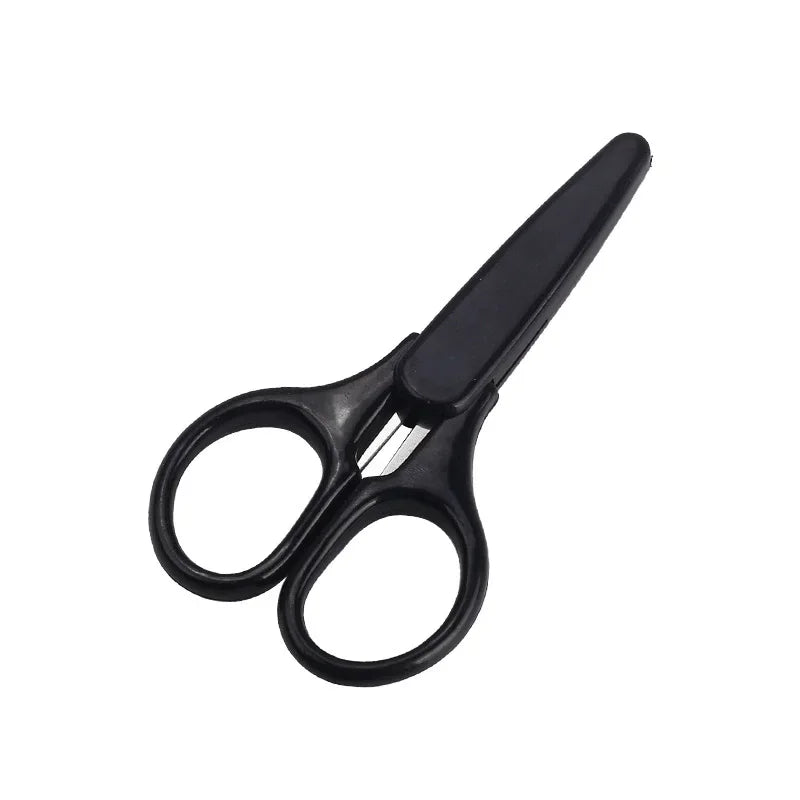 1pc Compact Precision Craft Scissors Sharp Stainless Steel Blades with Protective Cap, Tsa-Approved for Travel Stationery Beauty World Shop