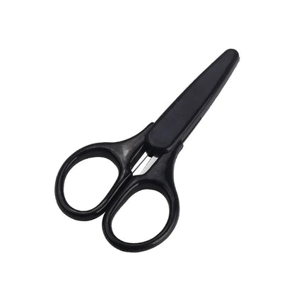 1pc Compact Precision Craft Scissors Sharp Stainless Steel Blades with Protective Cap, Tsa-Approved for Travel Stationery Beauty World Shop