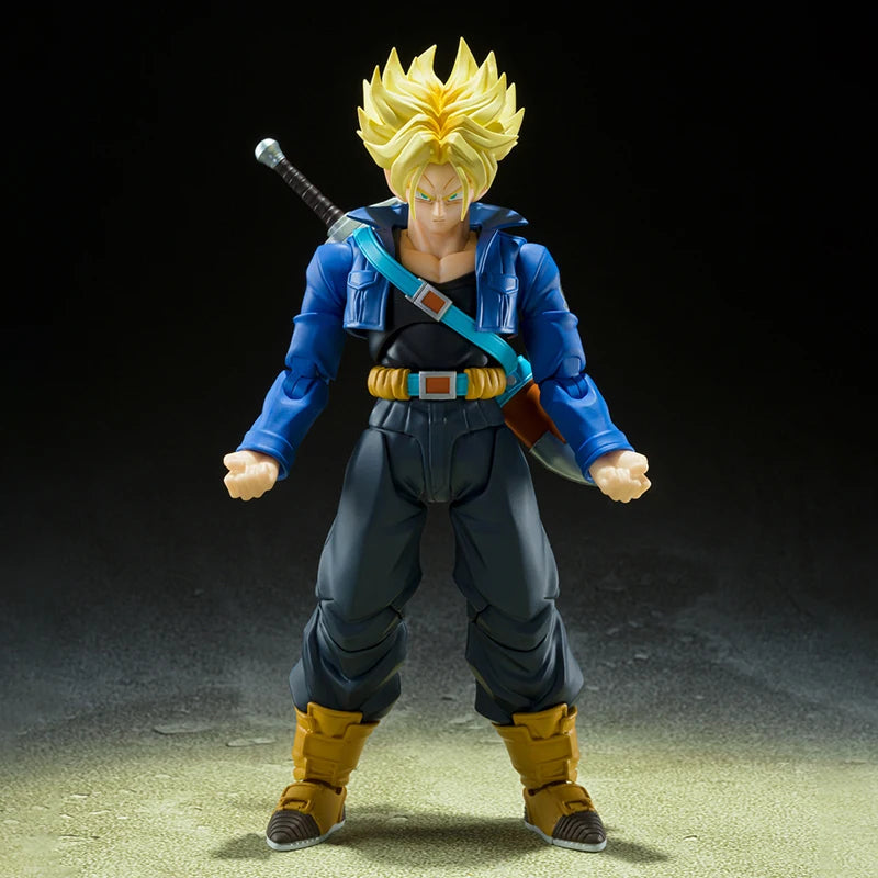 Anime Dragon Ball Z Figures Shf Super Saiyan Trunks Action Figure Collection Model 15cm Future Boy Torankusu Movable Toys Gifts Beauty World Shop