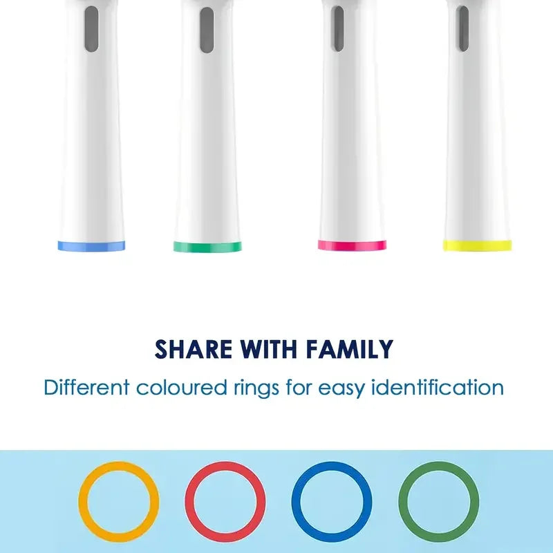 4-24pcs Dual Clean Replacement Brush Head Compatible with OralB Electric Toothbrushes Fit 100 500 1000 2000 3000 5000 6000 7000 Beauty World Shop