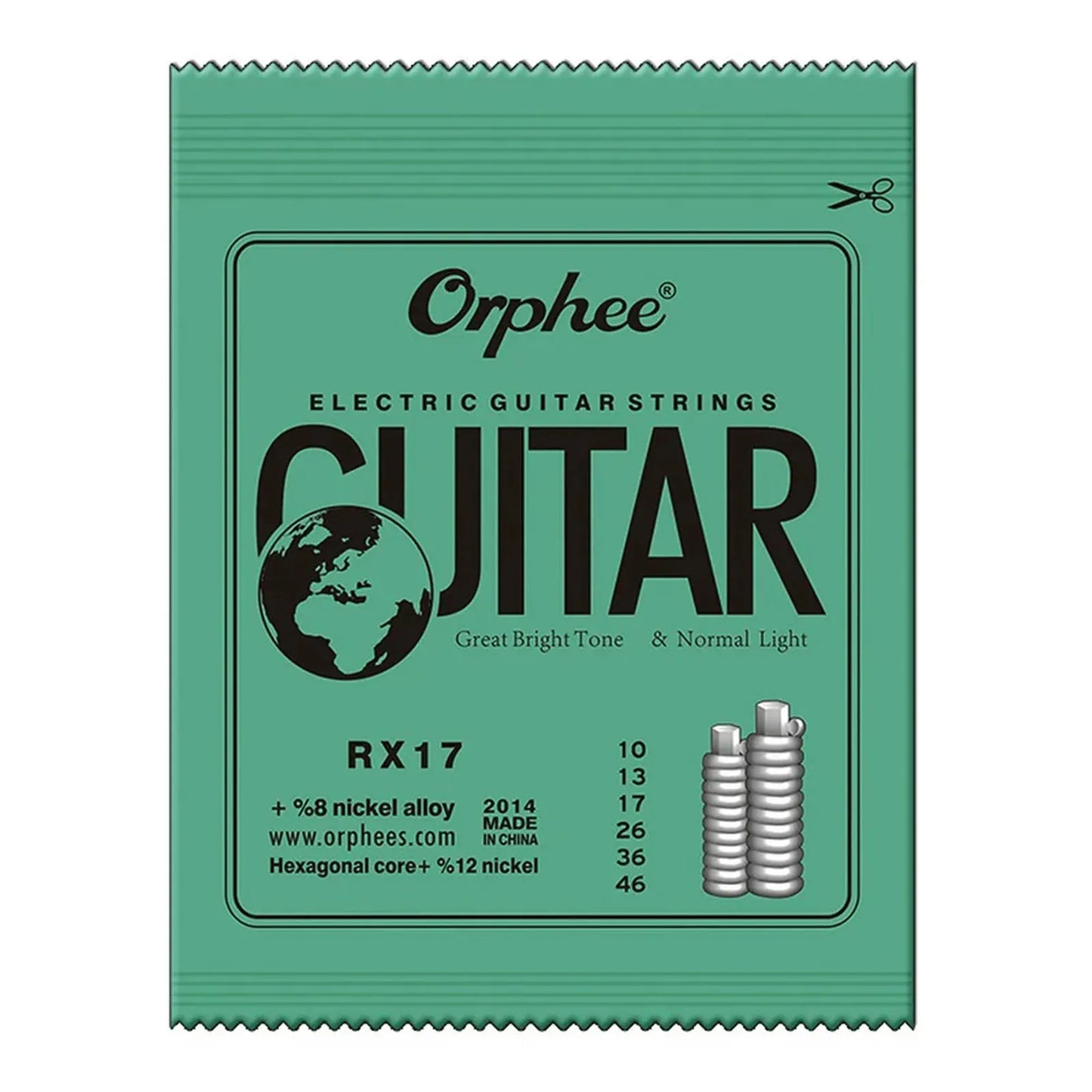 Orphee 1/5/10 Pcs Electric Guitar Strings Set RX Series Hexagonal Carbon Steel 6 String for Electric Guitar Accessories&Parts Beauty World Shop
