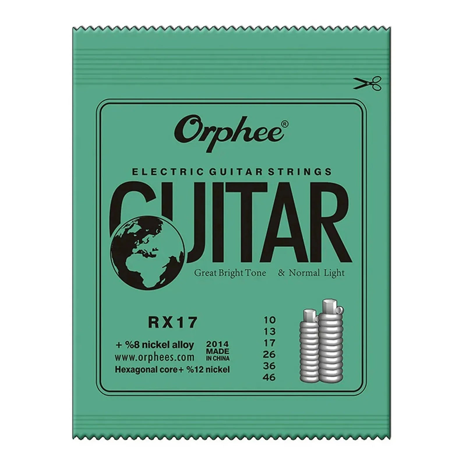 Orphee 1/5/10 Pcs Electric Guitar Strings Set RX Series Hexagonal Carbon Steel 6 String for Electric Guitar Accessories&Parts Beauty World Shop