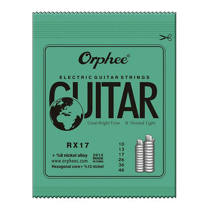 Orphee 1/5/10 Pcs Electric Guitar Strings Set RX Series Hexagonal Carbon Steel 6 String for Electric Guitar Accessories&Parts Beauty World Shop