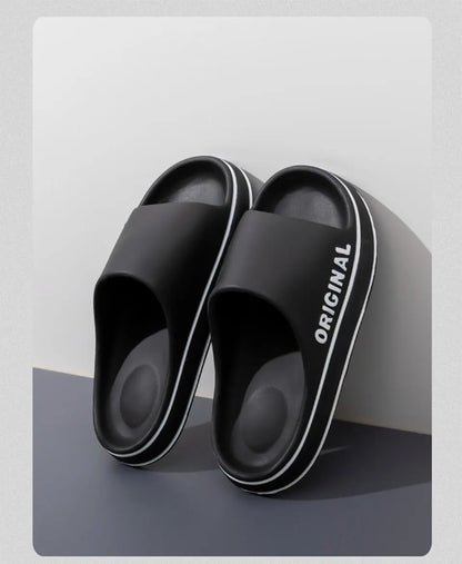 Feslishoet Summer Cool Women Men Slippers Soft Sandals Women Beach Casual Shoes Light EVA Slides Brand Sandals Outdoor Beauty World Shop