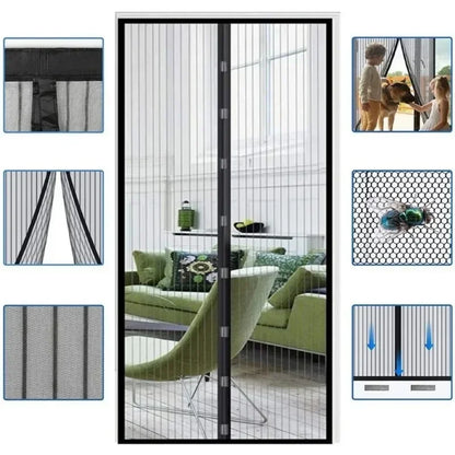 Anti-mosquito Curtain Mosquito Netss for Window Fly Screen Automatic Closing Door Household Ventilation Curtains Magnetic Net Beauty World Shop