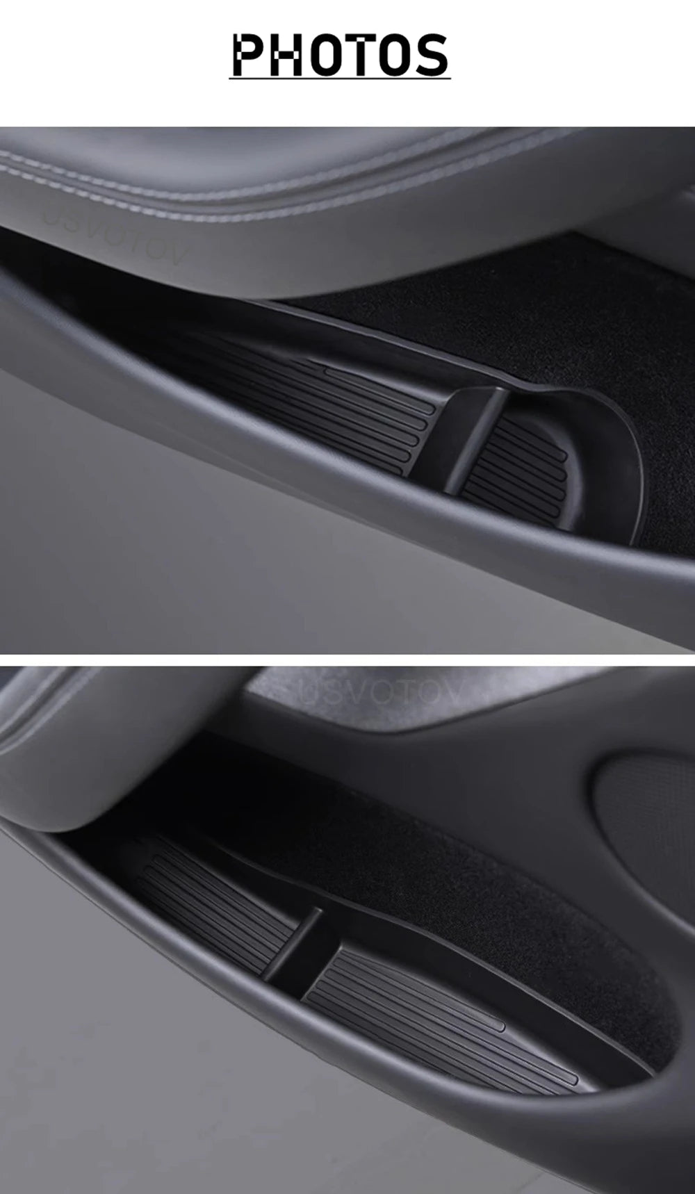 Door Side Storage Box Front Rear Door Handle Armrest Tray Organizer for Tesla Model 3 and Model Y Juniper 2025 Car Accessories Beauty World Shop
