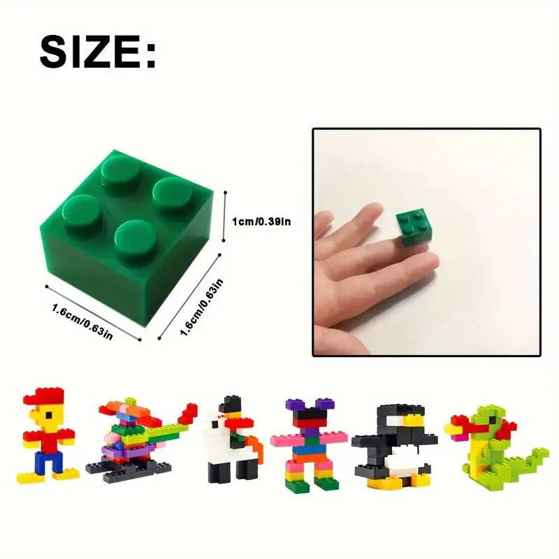 2000PCS Bulk Building Blocks Creative Educational Toys for Kids & Adults STEM Learning Bricks Interesting DIY Construction Set Beauty World Shop