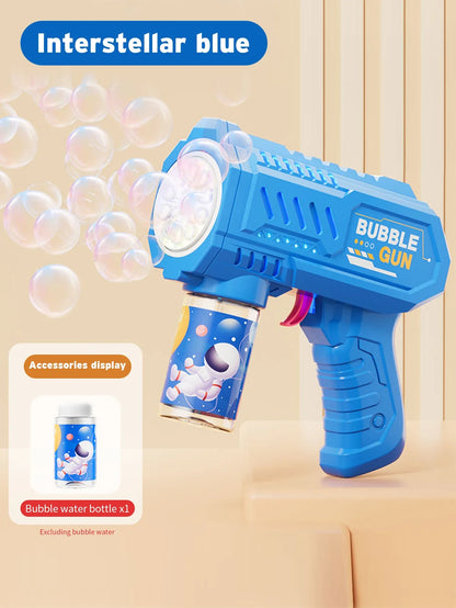 Fully Automatic Bubble Gun Rocket Bubbles Machine Automatic Blower with Bubble Liquid Toy for Kids Beach Outdoor Bubble Gifts Beauty World Shop