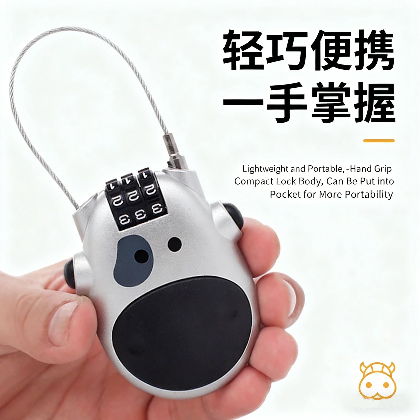 Bicycle Steel Cable Code Lock Suitcase Car Sled Telescopic Wire Rope Lock Bicycle Helmet High-precision Code Wheel Password Lock Beauty World Shop