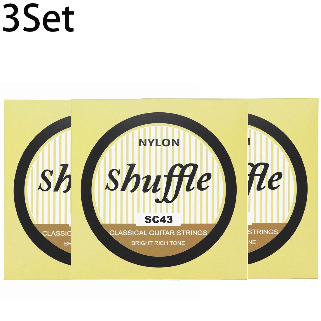 6 Pcs Strings Classical Guitar Strings Black Clear Nylon Guitarra Strings Sliver Plated Copper Wound String Guitar Accessories Beauty World Shop