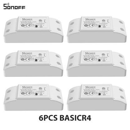 1-10PCS SONOFF BASICR4 WiFi Smart Switch ESP32 Magic Switch Mode Reliable Safe EWeLink Remote Control with S-MATE2 Alexa Google Beauty World Shop